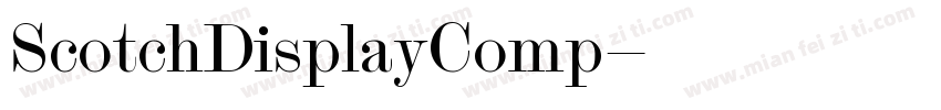 ScotchDisplayComp字体转换