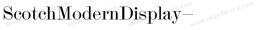 ScotchModernDisplay字体转换