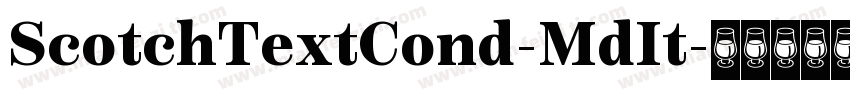 ScotchTextCond-MdIt字体转换