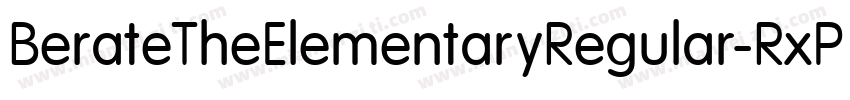 BerateTheElementaryRegular-RxPW字体转换
