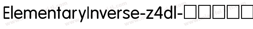 ElementaryInverse-z4dl字体转换