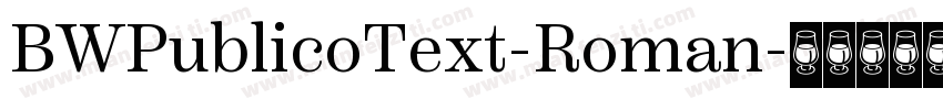 BWPublicoText-Roman字体转换