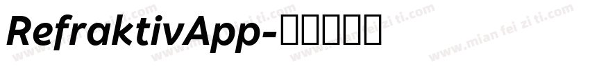 RefraktivApp字体转换