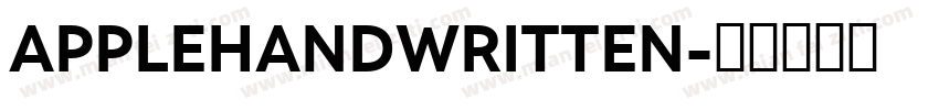 APPLEHANDWRITTEN字体转换