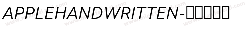 APPLEHANDWRITTEN字体转换
