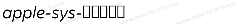 apple-sys字体转换