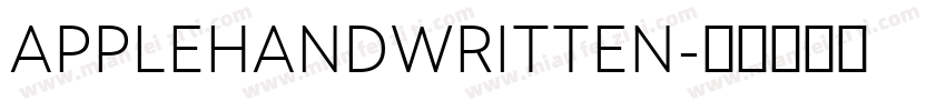 APPLEHANDWRITTEN字体转换