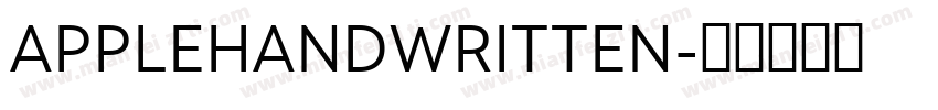 APPLEHANDWRITTEN字体转换