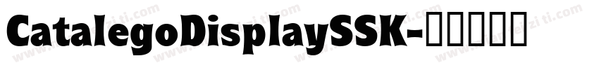 CatalegoDisplaySSK字体转换