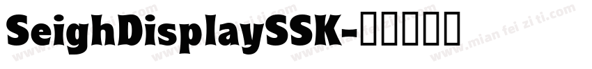 SeighDisplaySSK字体转换