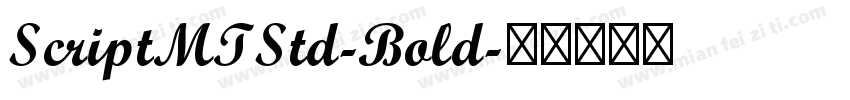 ScriptMTStd-Bold字体转换