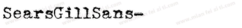 SearsGillSans字体转换