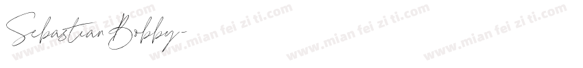 SebastianBobby字体转换