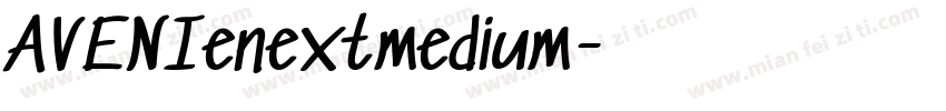AVENIenextmedium字体转换