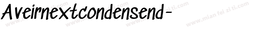 Aveirnextcondensend字体转换