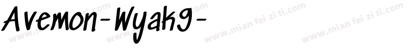 Avemon-Wyak9字体转换