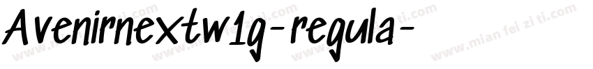 Avenirnextw1g-regula字体转换
