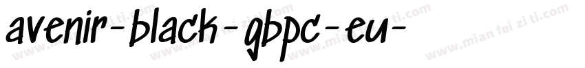 avenir-black-gbpc-eu字体转换