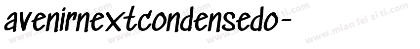 avenirnextcondensedo字体转换