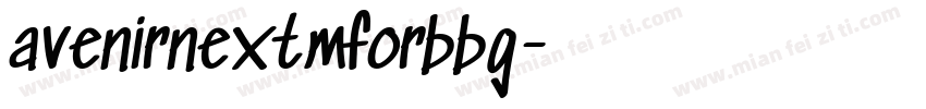 avenirnextmforbbg字体转换