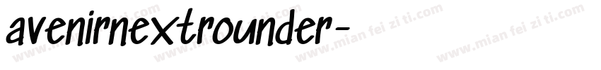avenirnextrounder字体转换