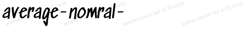 average-nomral字体转换