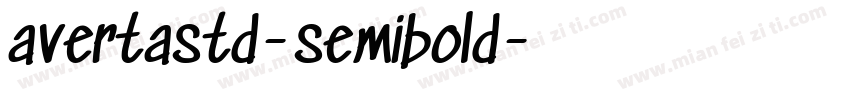 avertastd-semibold字体转换