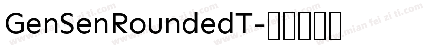 GenSenRoundedT字体转换