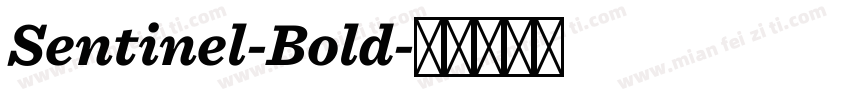 Sentinel-Bold字体转换