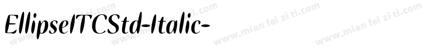 EllipseITCStd-Italic字体转换
