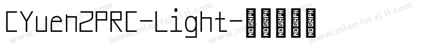 CYuen2PRC-Light字体转换
