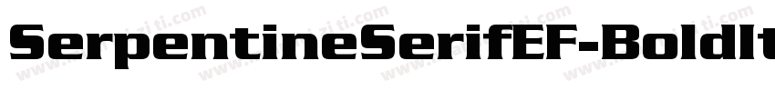SerpentineSerifEF-BoldIta字体转换