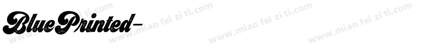 BluePrinted字体转换