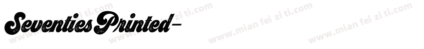 SeventiesPrinted字体转换