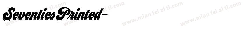 SeventiesPrinted字体转换