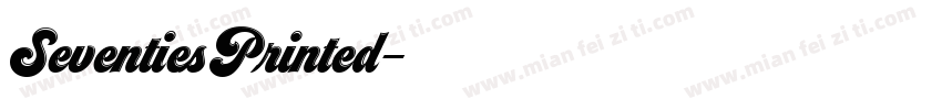 SeventiesPrinted字体转换