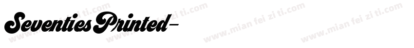 SeventiesPrinted字体转换