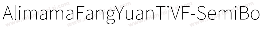 AlimamaFangYuanTiVF-SemiBoldSquare字体转换