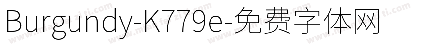 Burgundy-K779e字体转换