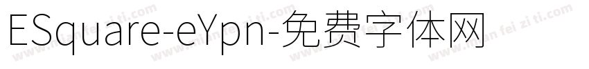 ESquare-eYpn字体转换