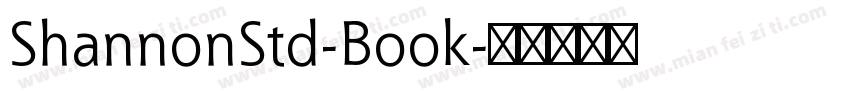 ShannonStd-Book字体转换