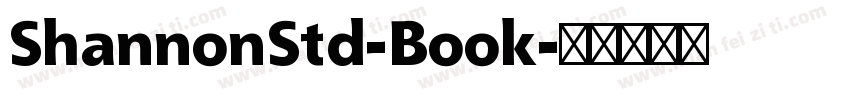 ShannonStd-Book字体转换