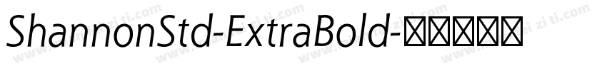 ShannonStd-ExtraBold字体转换
