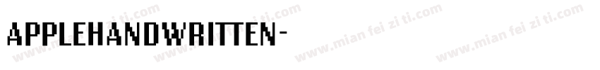 APPLEHANDWRITTEN字体转换