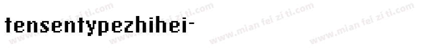 tensentypezhihei字体转换