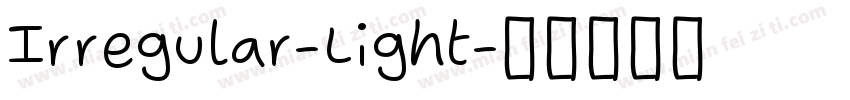 Irregular-Light字体转换