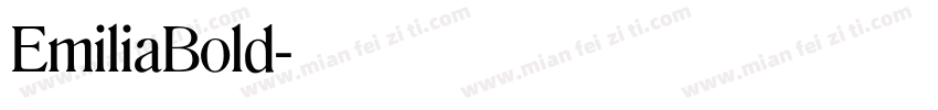 EmiliaBold字体转换