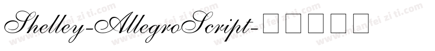 Shelley-AllegroScript字体转换