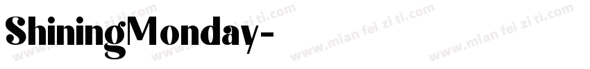 ShiningMonday字体转换