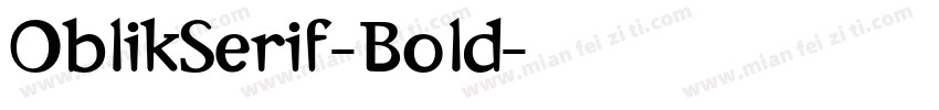 OblikSerif-Bold字体转换